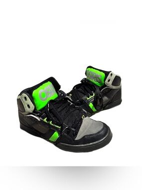 Vintage Osiris NYC 83 Green Black Bronx Rare Y2K Skate Hi Men’s Size 10